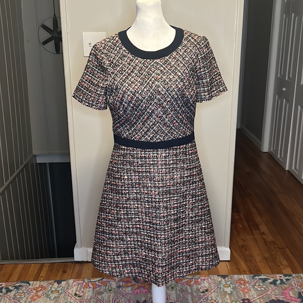 Gal Meets Glam Marley Tweed Boucle Dress Size 4 - Picture 5 of 14